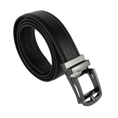 Conte Massimo Ceinture Homme en Cuir Véritable avec Coutures, Made In Italy, Boucle à Cliquet Sans Trous, Raccourcissable