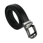 Conte Massimo Men's Belt in Genuine Leather With Stitching, Made In Italy, Automatic Ratchet Buckle, No Holes, Can Be Shorte…