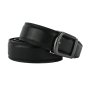 Conte Massimo Men's Belt in Genuine Leather With Stitching, Made In Italy, Automatic Ratchet Buckle, No Holes, … — front view