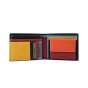 BIAGIOTTI Men's Genuine Leather Wallet, With Multicolor Interior and Gift Box — front view