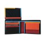 BIAGIOTTI Men's Genuine Leather Wallet, With Multicolor Interior and Gift Box — back view