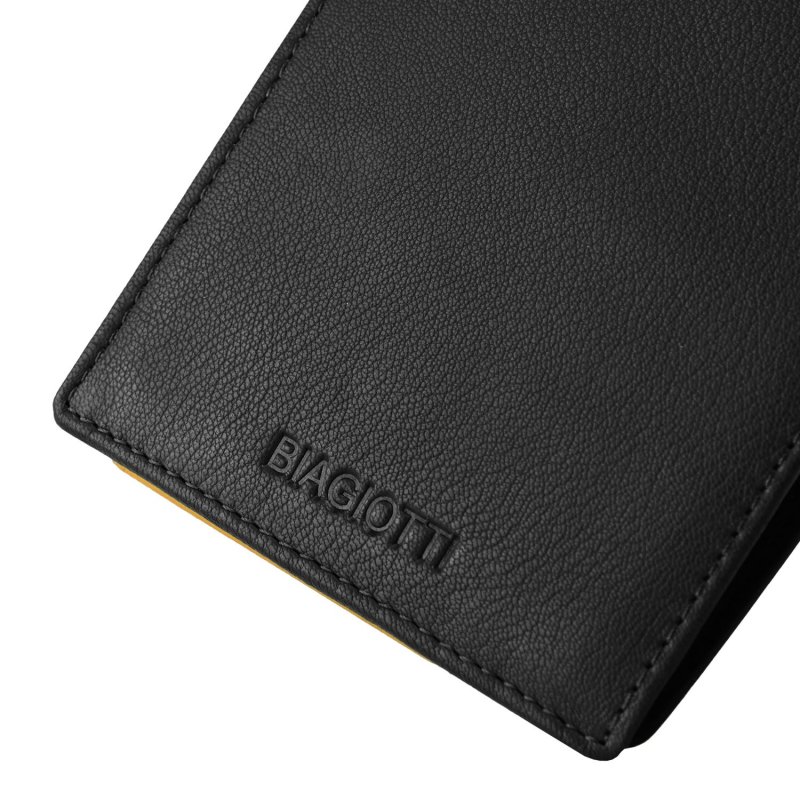 BIAGIOTTI Men's Genuine Leather Wallet, With Multicolor Interior and Gift Box — view 16