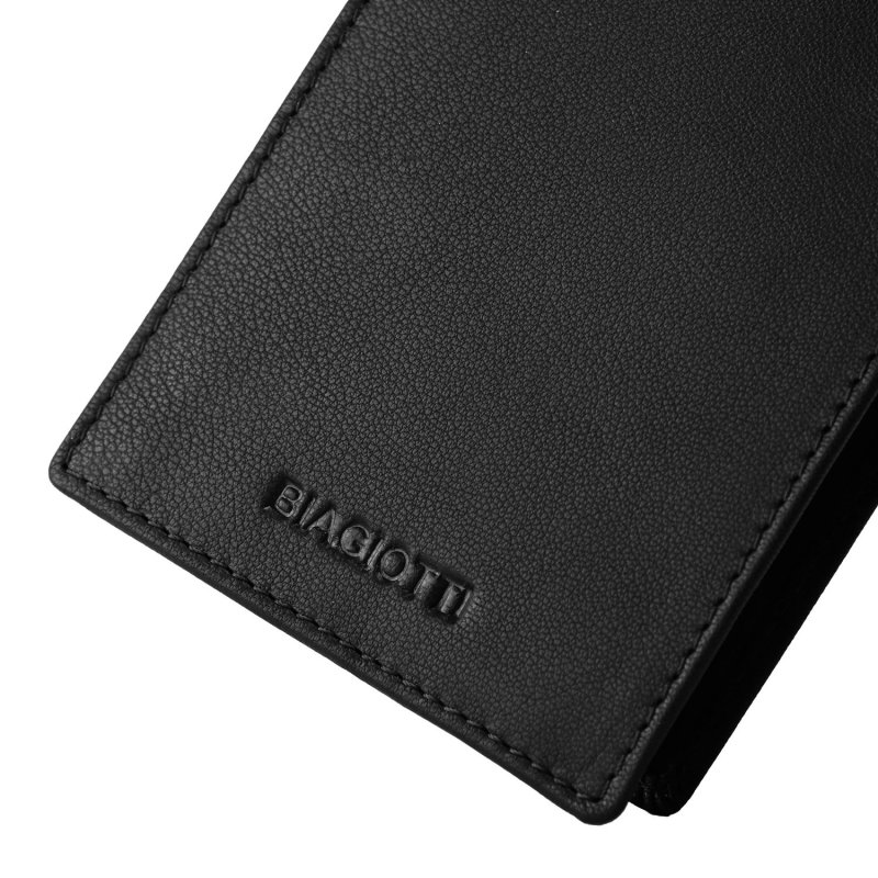 BIAGIOTTI Men's Genuine Leather Wallet, With Multicolor Interior and Gift Box — view 32