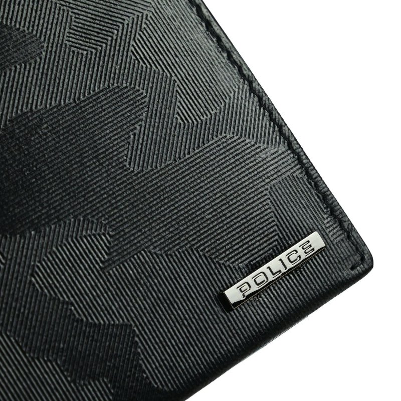 Police Portefeuille Homme en Cuir Véritable, Fin Avec Porte-Monnaie, Porte-Cartes de Crédit et Boîte Cadeau — vue 8