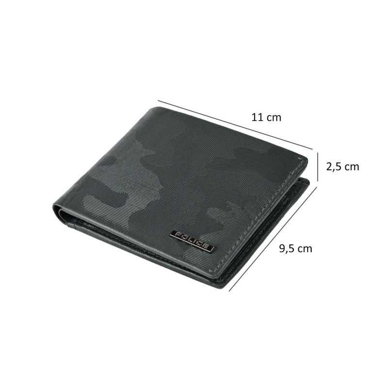 Police Men's Genuine Leather Wallet, Slim With Coin Pocket, Credit Card Holder and Gift Box — view 11