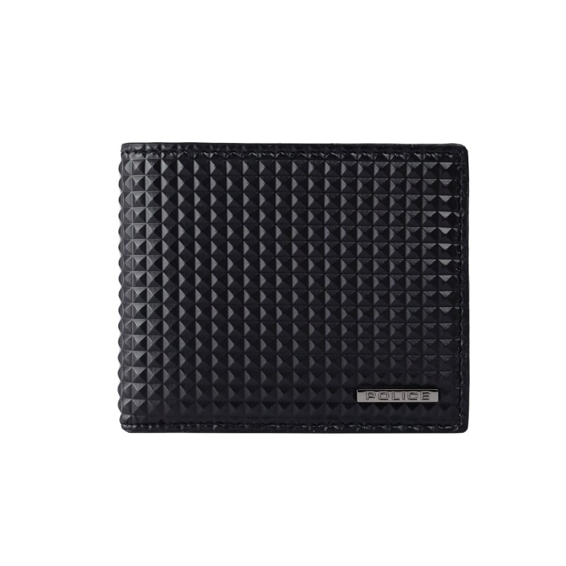 Police Cartera de Hombre en Piel Auténtica, Fina con Monedero, Tarjetero y Caja de Regalo