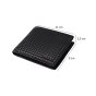 Police Men's Genuine Leather Wallet, Slim With Coin Pocket, Credit Card Holder and Gift Box - Pyramid — back view