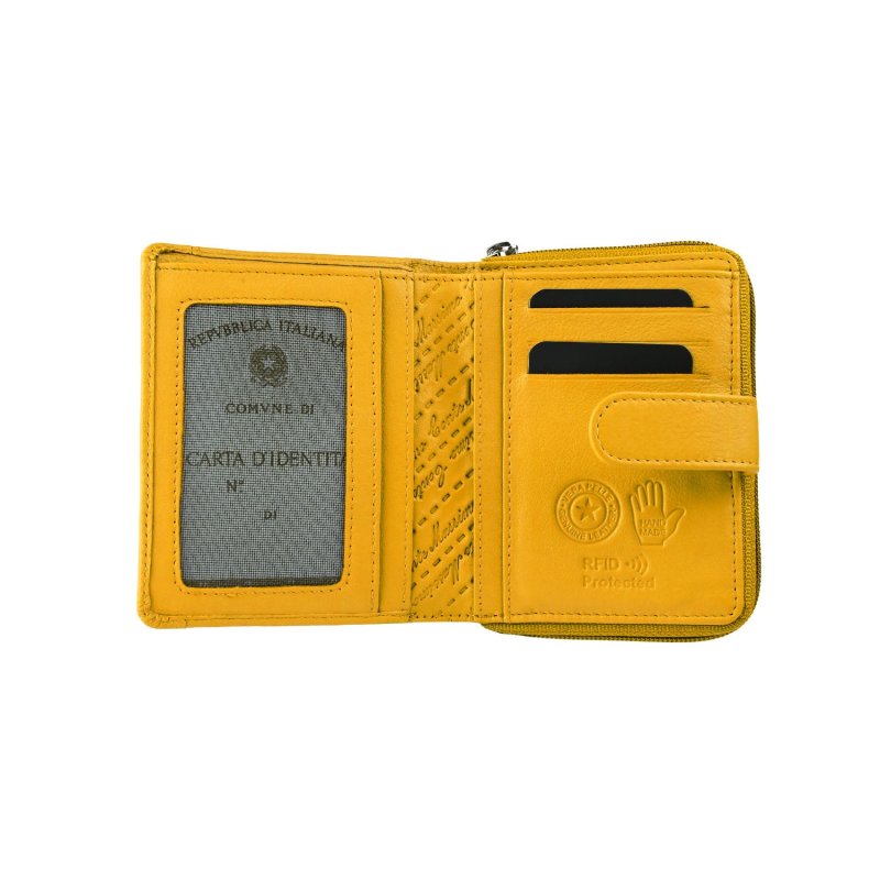 CONTE MASSIMO Small Women's Wallet, in Genuine Leather with Card Holder and Coin Purse — view 43