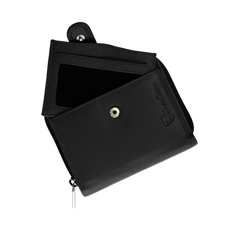 CONTE MASSIMO Small Women's Wallet, in Genuine Leather with Card Holder and Coin Purse — view 50