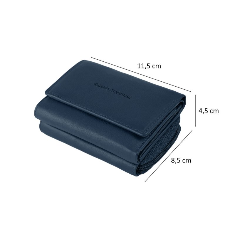 CONTE MASSIMO Small Women's Wallet, in Genuine Leather with Card Holder and Coin Purse — view 21