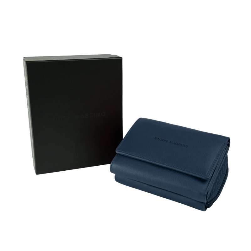 CONTE MASSIMO Small Women's Wallet, in Genuine Leather with Card Holder and Coin Purse — view 22