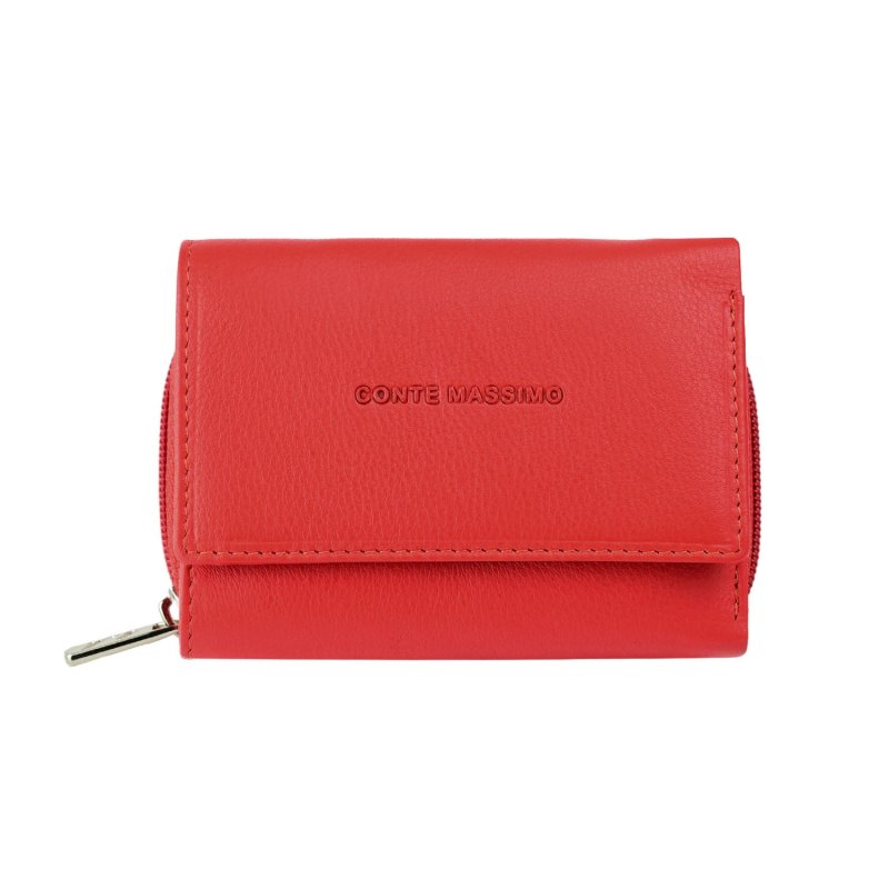 CONTE MASSIMO Portefeuille Femme Petit, En Cuir Véritable avec Emplacements Cartes et Porte-monnaie — vue 41