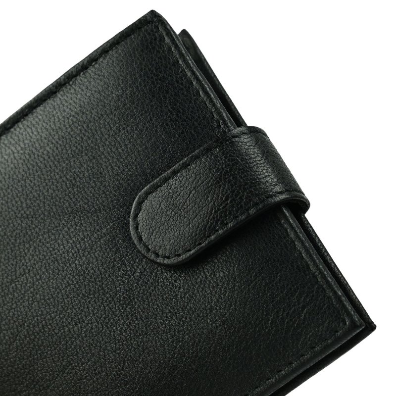 Conte Massimo Portefeuille Homme en Cuir Véritable, avec Porte-Monnaie, Fermeture à Bouton-Pression, avec Boît… — vue de face