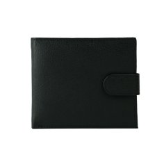 Conte Massimo Cartera de Hombre en Piel Auténtica, con Monedero, Cierre de Botón, con Caja de Regalo