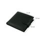 Conte Massimo Men's Wallet in Genuine Leather, with Coin Purse, Button Closure, With Gift Box — detail
