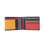 BIAGIOTTI Men's Wallet in Genuine Leather, No Coin Purse, Multicolor Interior, Gift Box — front view
