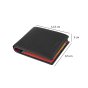 BIAGIOTTI Men's Wallet in Genuine Leather, No Coin Purse, Multicolor Interior, Gift Box — inside