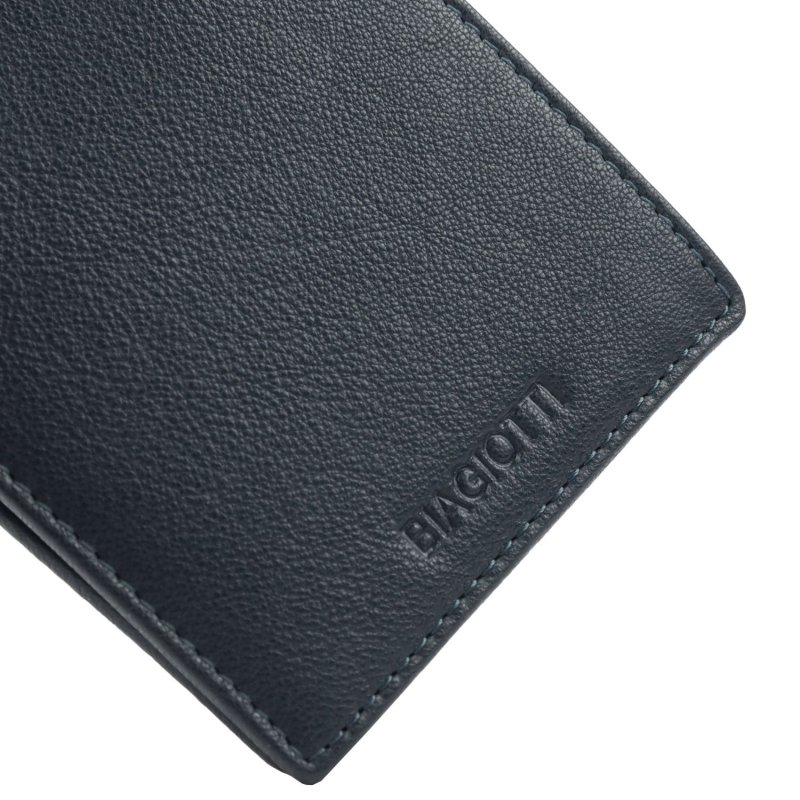 BIAGIOTTI HOMME, Portefeuille Homme en Cuir Véritable, SANS PORTE-MONNAIE, avec Intérieur Multicolore et Boîte Cade… — vue 15