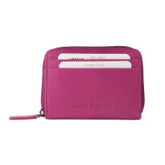 Laura Biagiotti, Cartera Mujer En Piel Auténtica, Pequeña Con Interior Multicolor Y Caja De Regalo