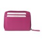Laura Biagiotti, Small Women's Wallet in Genuine Leather with Multicolor Interior and Gift Box — front view
