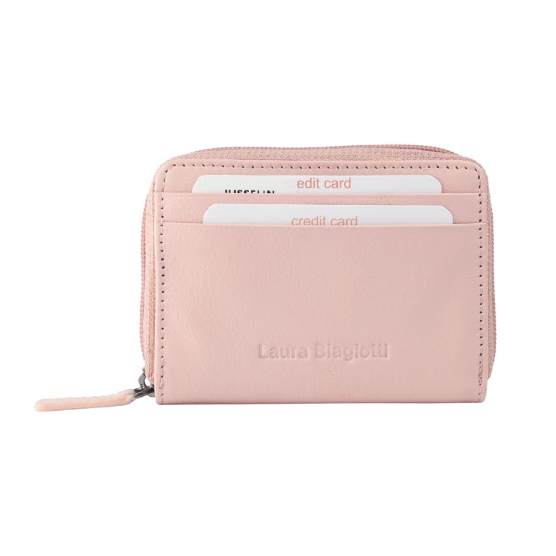 Laura Biagiotti, Small Women's Wallet in Genuine Leather with Multicolor Interior and Gift Box — view 25