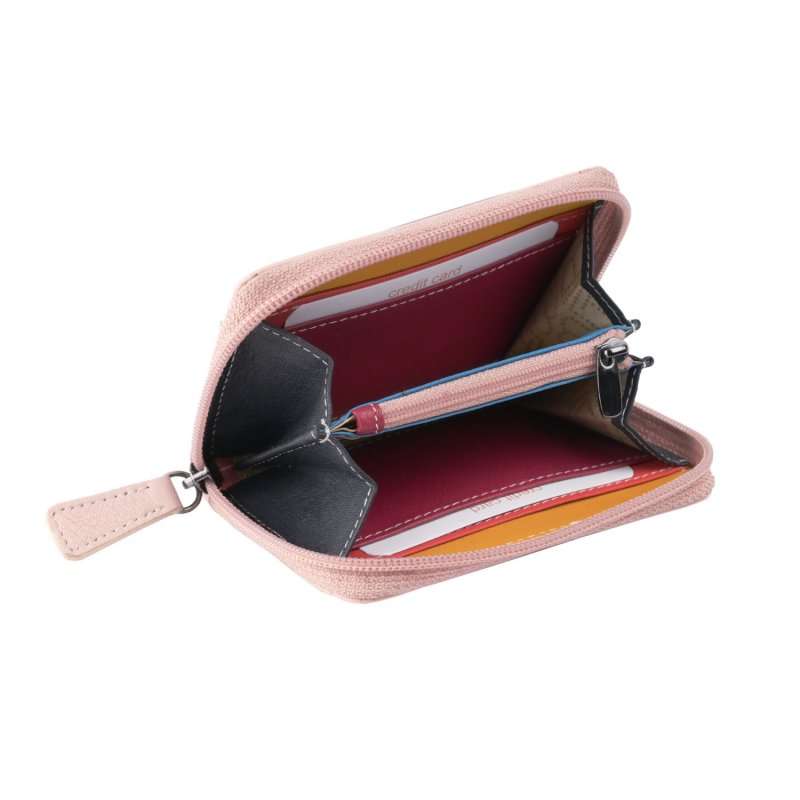 Laura Biagiotti, Small Women's Wallet in Genuine Leather with Multicolor Interior and Gift Box — view 28