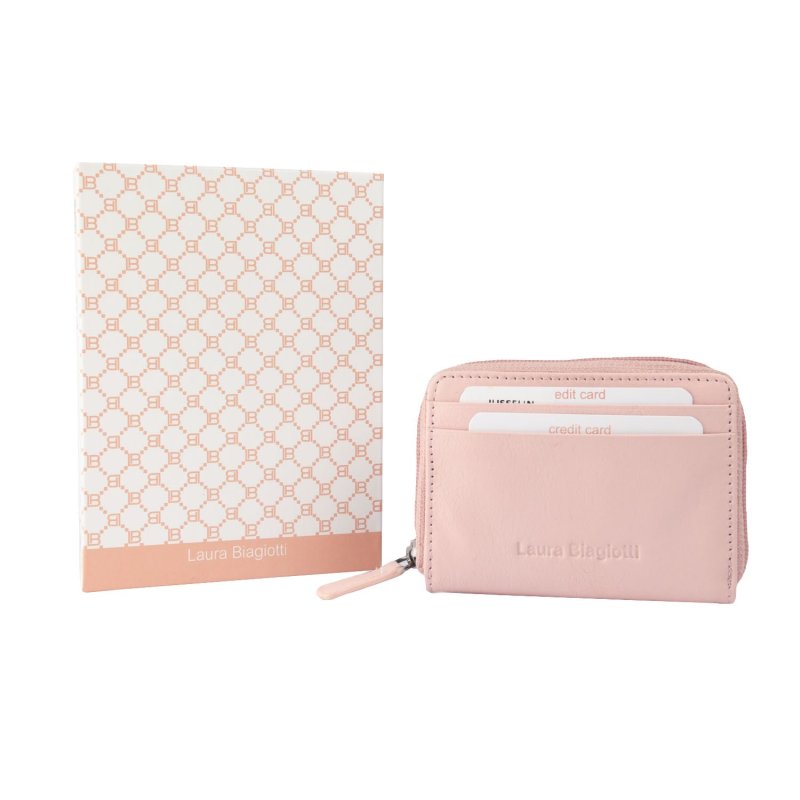 Laura Biagiotti, Small Women's Wallet in Genuine Leather with Multicolor Interior and Gift Box — view 32