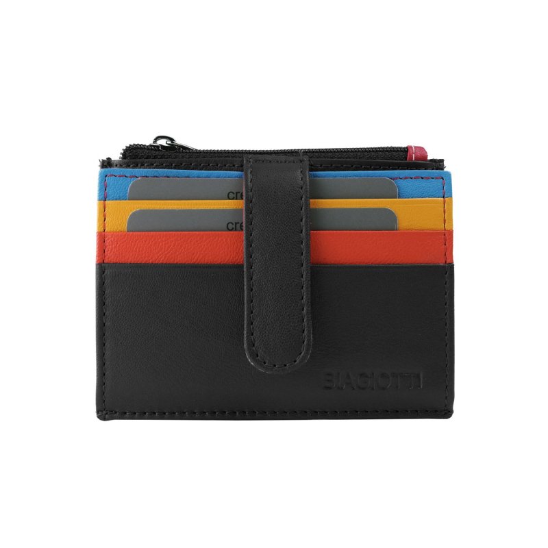 BIAGIOTTI, Tarjetero en Piel Auténtica, Unisex Hombre y Mujer, con Bolsillo y Caja — vista 33
