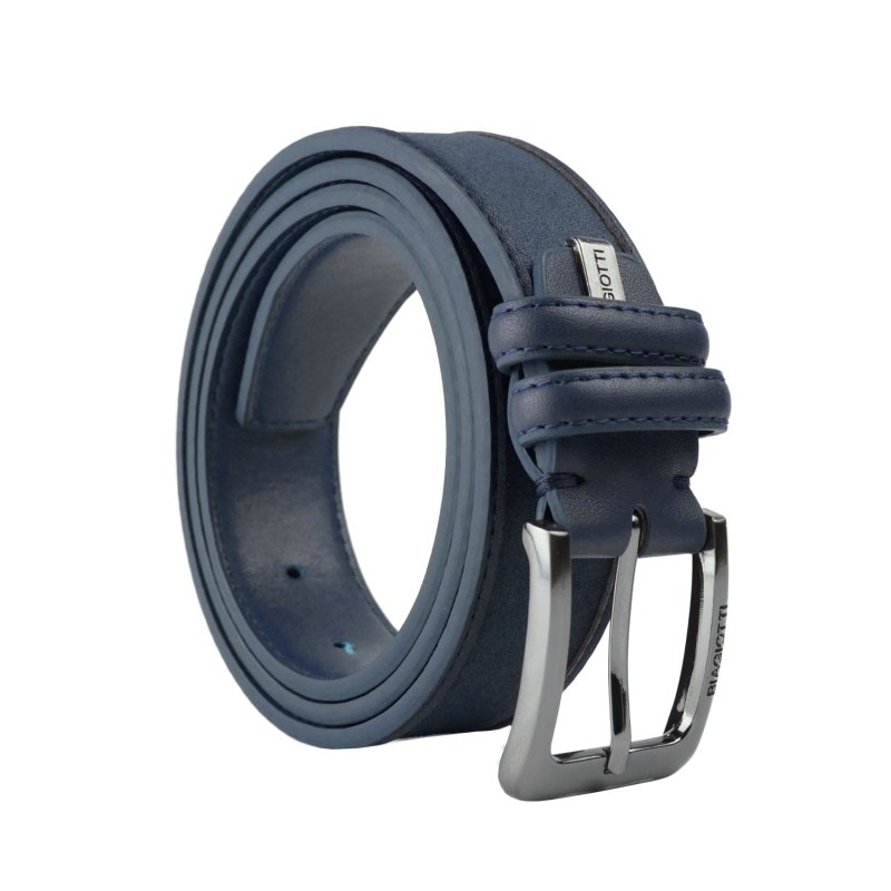 BIAGIOTTI Men's Belt, PU Exterior with Leather Lining, Can Be Shortened, Tin Gift Box 11 — view 10