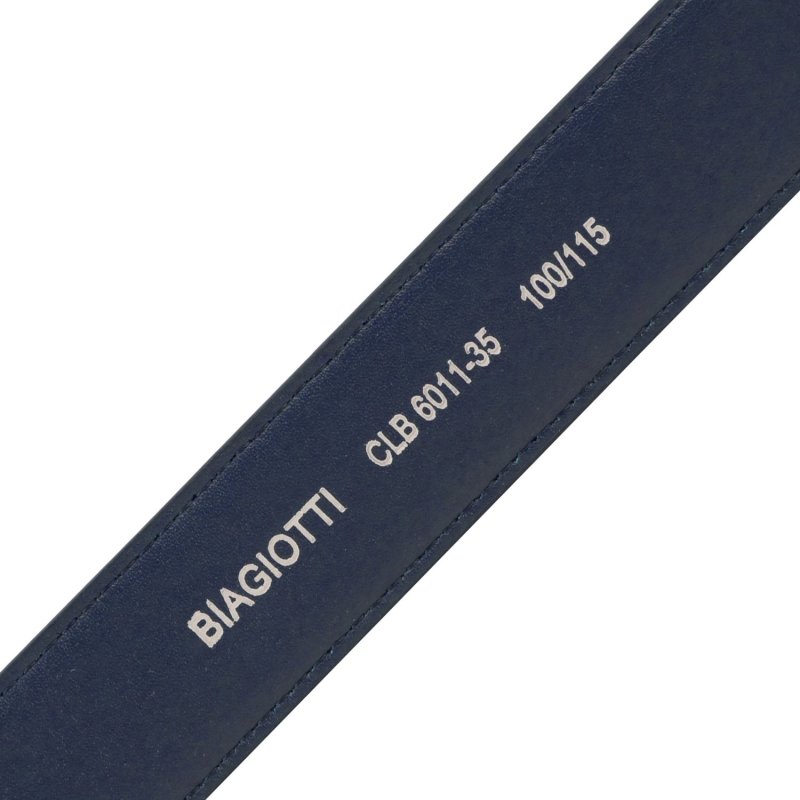 BIAGIOTTI Men's Belt, PU Exterior with Leather Lining, Can Be Shortened, Tin Gift Box 11 — view 16
