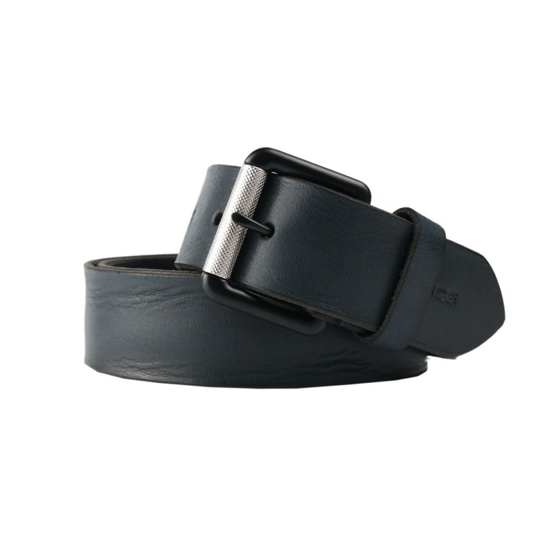 Ceinture Homme Police en Cuir Véritable, Sportive, Haute de 4 cm, Raccourcissable, Sans Nickel — vue arrière