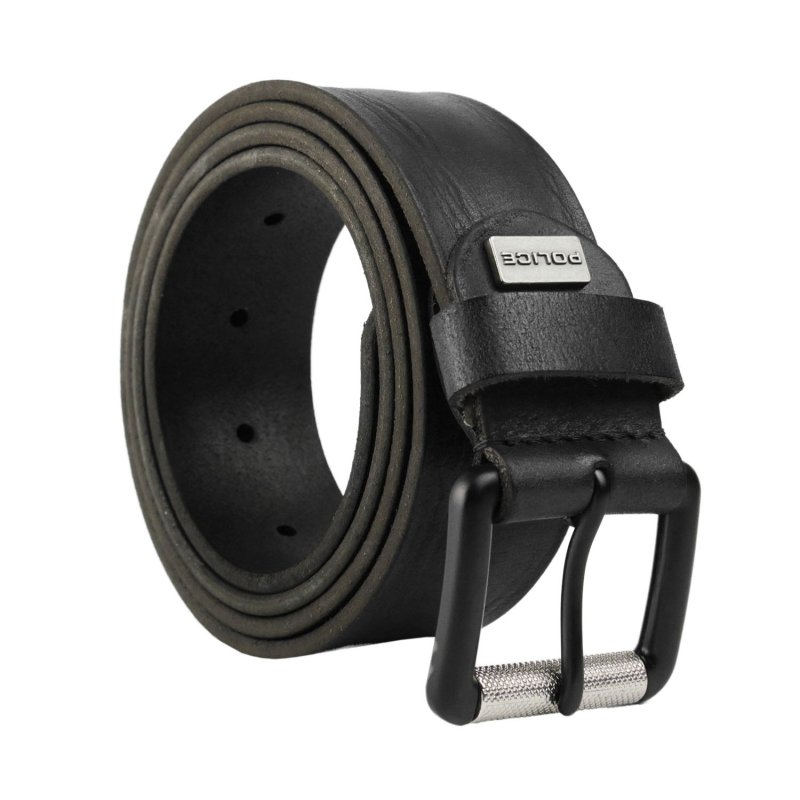 Cinturón Hombre Police de Piel Genuina, Deportivo, Alto 4 cm, Acortable, Sin Níquel — vista 10