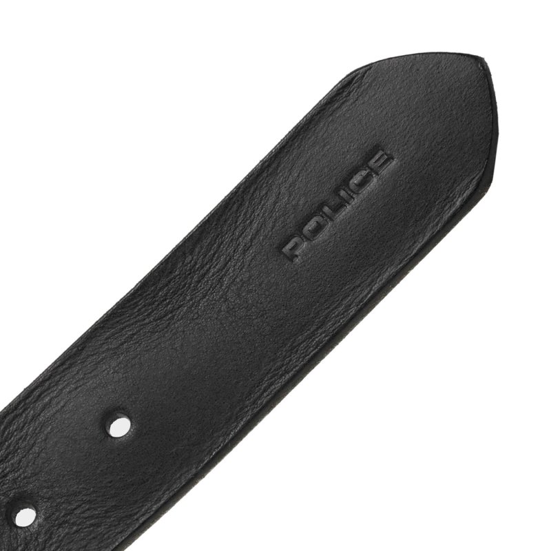 Ceinture Homme Police en Cuir Véritable, Sportive, Haute de 4 cm, Raccourcissable, Sans Nickel — vue 14