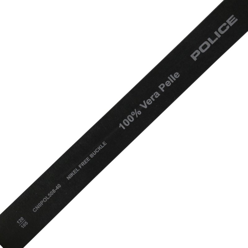 Ceinture Homme Police en Cuir Véritable, Sportive, Haute de 4 cm, Raccourcissable, Sans Nickel — vue 15