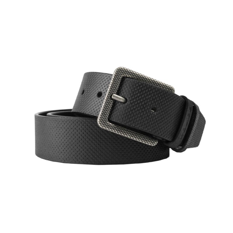 Ceinture Homme Police en Cuir Véritable, Sportive, Haute de 4 cm, Raccourcissable, Sans Nickel — vue arrière