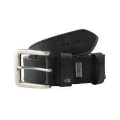 Police Herrengürtel aus echtem Leder, sportlich, 4 cm hoch, kürzbar, nickelfrei 2