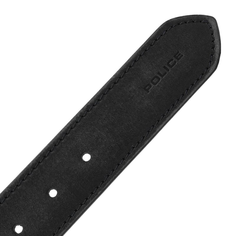 Cinturón Hombre Police de Piel Genuina, Deportivo, Alto 4 cm, Acortable, Sin Níquel — vista 13