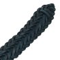 Ceinture Homme Police en Cuir Véritable, Tressée, Haute de 3,5 cm, Raccourcissable, Sans Nickel — détail