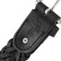 Police Men's Belt in Genuine Leather, Woven, 3.5 cm High, Can Be Shortened, Nickel Free — view 15