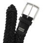 Cinturón Police Hombre de Piel Auténtica, Trenzado, Alto 3,5 cm, Acortable, Sin Níquel — vista 16