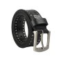 Police Men's Belt In Genuine Leather, Studded, 4 cm High, Shortenable, Nickel Free — view 10