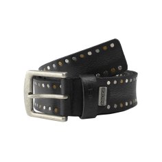 Cinturón Police Hombre de Piel Auténtica, Tachonado, Alto 4 cm, Acortable, Sin Níquel 2