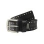 Police Men's Belt In Genuine Leather, Studded, 4 cm High, Shortenable, Nickel Free — view 9