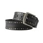 Ceinture Homme Police en Cuir Véritable, Cloutée, Haute de 4 cm, Raccourcissable, Sans Nickel — vue 11