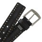 Police Men's Belt In Genuine Leather, Studded, 4 cm High, Shortenable, Nickel Free — view 16