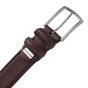 Ceinture Homme Police en Cuir Véritable, Haute de 3,5 cm, Raccourcissable, Classique, Sans Nickel — intérieur