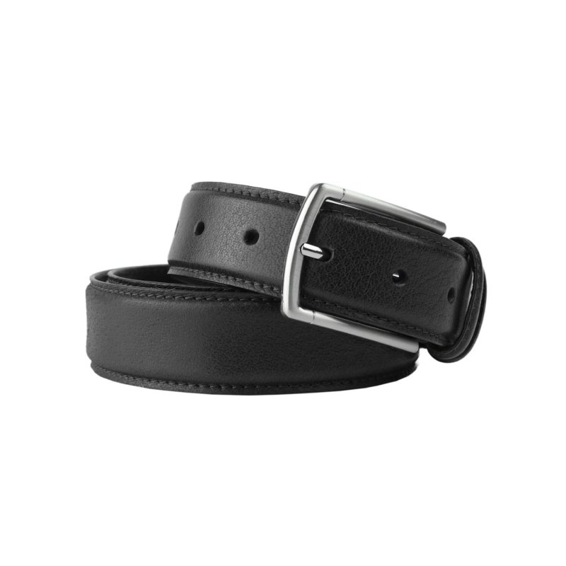 Cinturón Police Hombre de Piel Auténtica, Alto 3,5 cm, Acortable, Clásico, Sin Níquel — vista 11