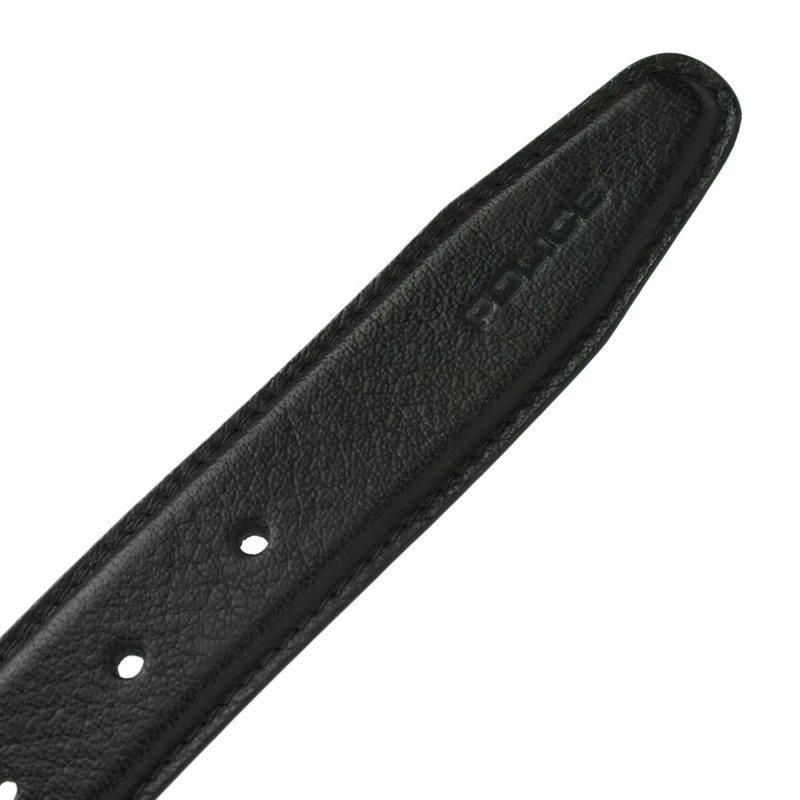 Ceinture Homme Police en Cuir Véritable, Haute de 3,5 cm, Raccourcissable, Classique, Sans Nickel — vue 13