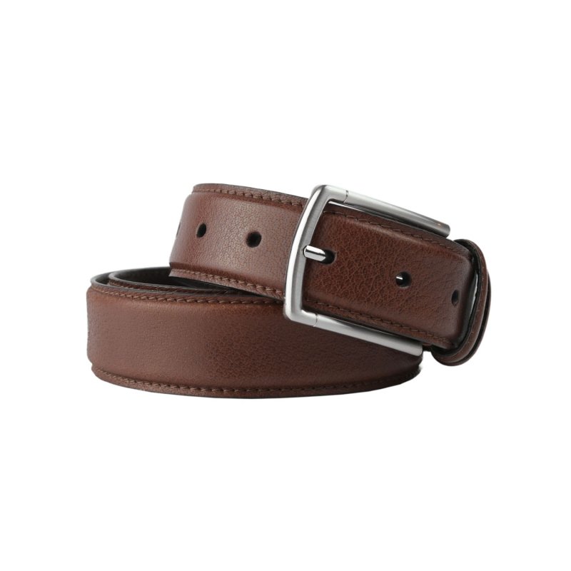 Cinturón Police Hombre de Piel Auténtica, Alto 3,5 cm, Acortable, Clásico, Sin Níquel — vista 19