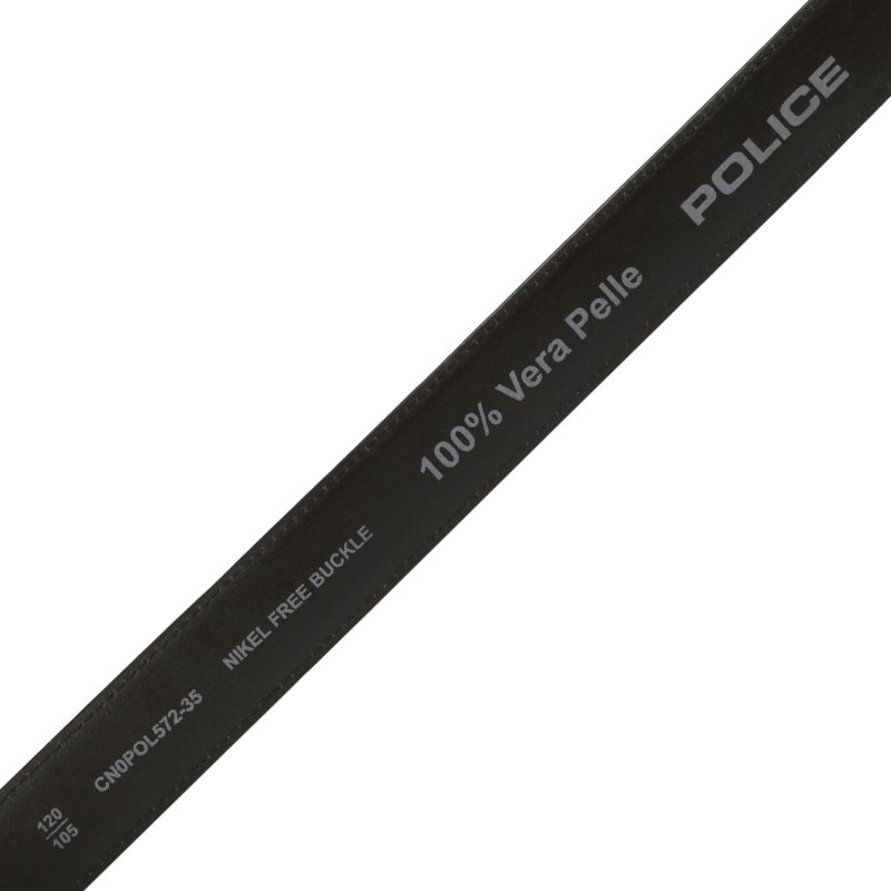 Ceinture Homme Police en Cuir Véritable, Haute de 3,5 cm, Raccourcissable, Classique, Sans Nickel — vue 23